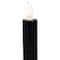 9.5" Solid Black LED Flickering Flameless Halloween Taper Candles, 4ct.
